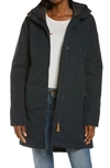 Fjall Raven Kiruna Water Resistant Parka In Dark Navy