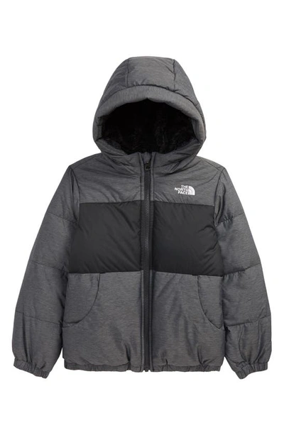 The North Face Kids' Moondoggy Water Repellent Down Jacket In Tnf Medium Grey Heather