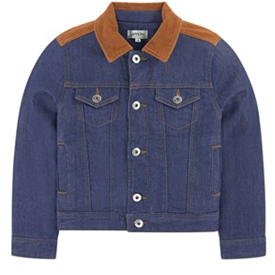 Lanvin Kids'  Fleece-lined Jean Jacket In Blue