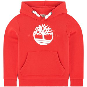 red timberland hoodie