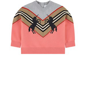 pink burberry jumper