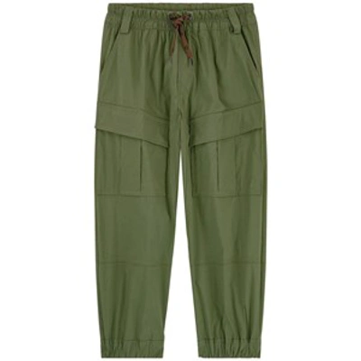 Fendi Kids'  Green Branded Cargo Pants