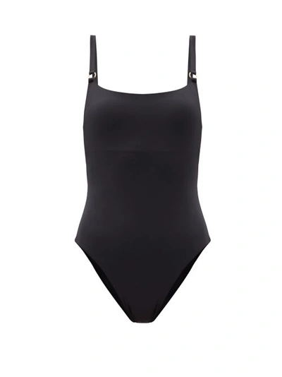 Melissa Odabash Melissa Obadash Texas One-piece Swimsuit In Black Ribbed
