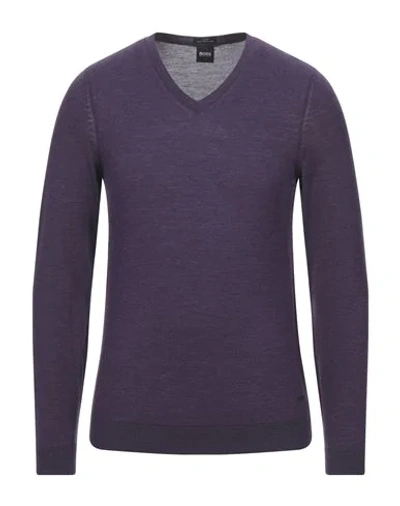 Hugo Boss Sweater In Purple