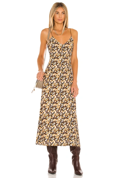 House Of Harlow 1960 X Revolve Leopard Slip Dress In Brown Leopard