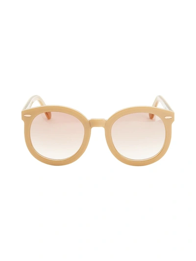 Karen Walker Super Duper Sunglasses In Tan