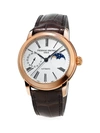 Frederique Constant Men's Classics Moonphase Manufacture Automatic Rose Goldtone & Leather Strap Watch