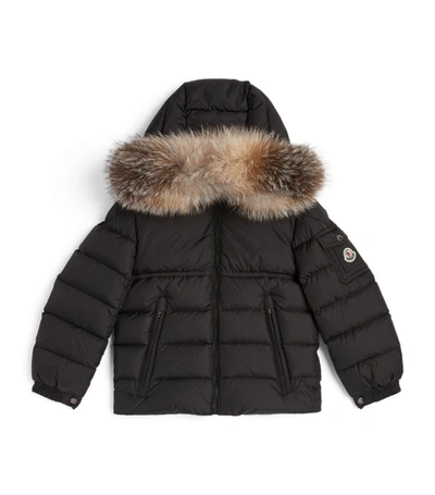 Moncler Little Kid's & Kid's New Byron Fur-trim Hood Puffer Jacket In Black  | ModeSens