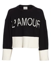 Cinq À Sept Women's Jordyn L'amour Knit Sweater In Black Ivory