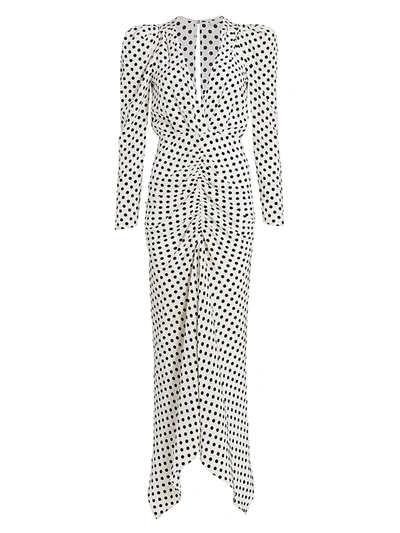 Ronny Kobo Women's Astrid Polka Dot Puff-sleeve Maxi Dress