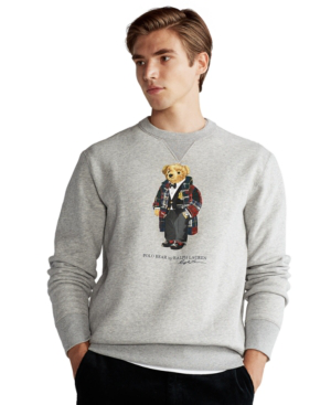 polo bear fleece sweatshirt