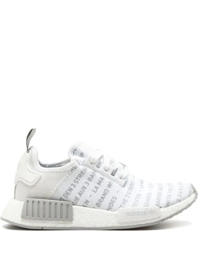 Adidas Originals Nmd_r1 "3 Stripes" Sneakers In White