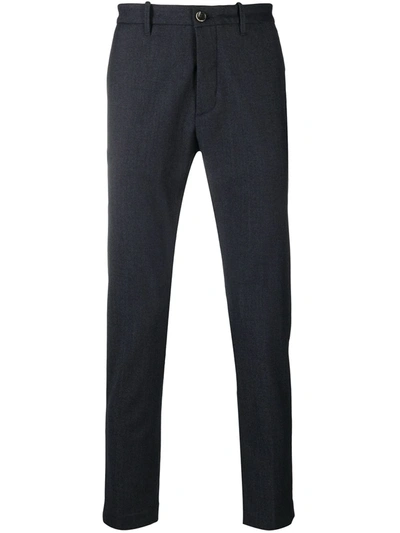 Nine In The Morning Mid-rise Tailored Trousers In Blue