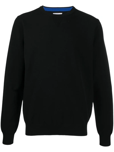 Jacob Cohen Crew Neck Jumper In Black