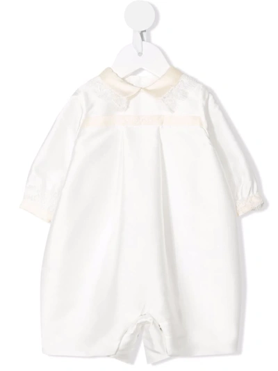La Stupenderia Babies' Jumpsuit With Contrasting Collar In Avorio