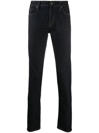 J Brand Dark Wash Slim-fit Jeans In Blue