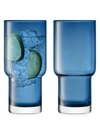 Lsa Utility Glass Two-piece Highball Set In Blue