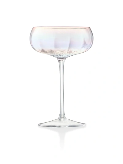 Lsa 4-piece Pearl Champagne Glass Saucers