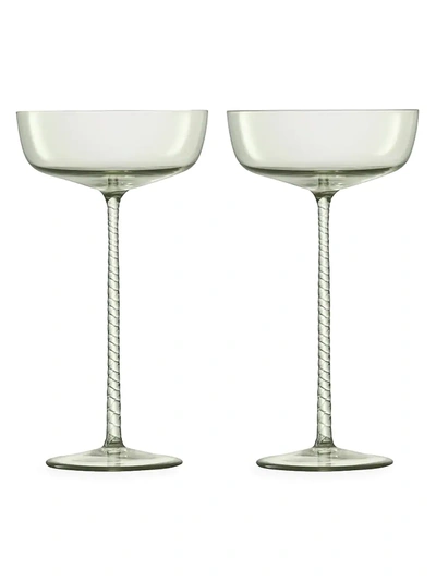 Lsa Champagne Theatre Two-piece Glass Champagne Saucer Set