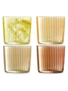 Lsa Gem 4-piece Tumbler Assortment Set In Amber