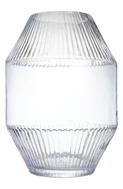 Lsa Rotunda Large Glass Vase - Clear