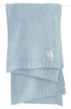 Little Giraffe Plush Chenille Blanket - Baby In Blue