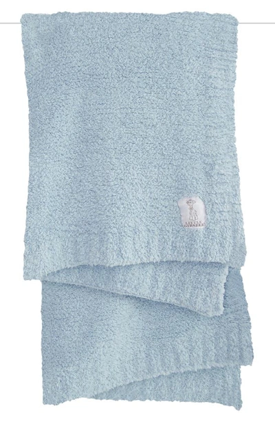 Little Giraffe Baby's Plush Chenille Blanket In Blue