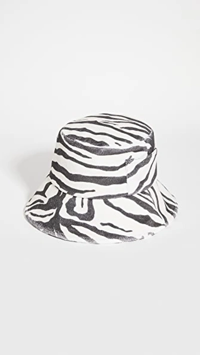 Lack Of Color Wave Bucket Hat In Black/white