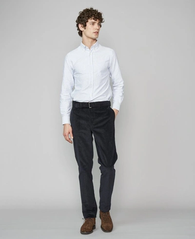 Officine Generale Antime Shirt In White,blue