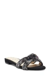 Jessica Simpson Women's Alisen Flat Sandal Women's Shoes In Black/ Rainbow