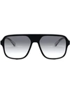 Dolce & Gabbana Dolce&gabbana 57mm Gradient Navigator Sunglasses In Black