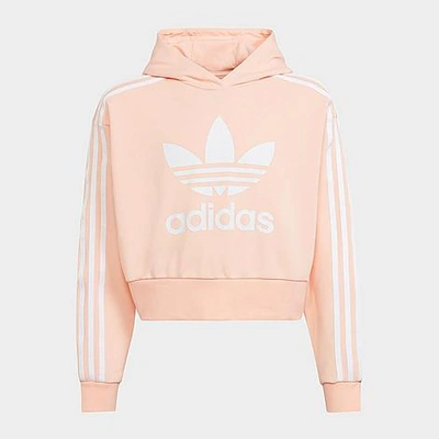Adidas Originals Kids' Adidas Girls' Originals Trefoil Cropped Pullover  Hoodie In Pink | ModeSens