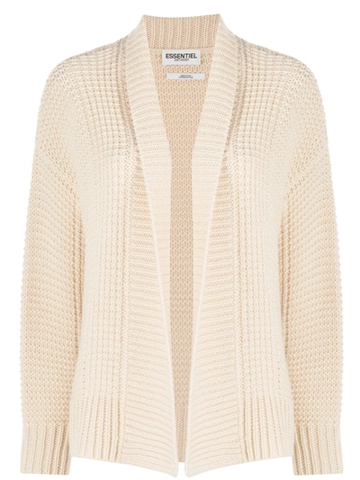 Essentiel Antwerp Shawl Lapel Cardigan In Neutrals