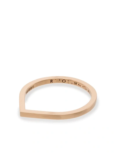 Repossi Antifer 18kt Rose Gold Band Ring In Pink