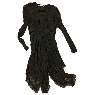 Pre-owned Philosophy Di Alberta Ferretti Silk Mini Dress In Black