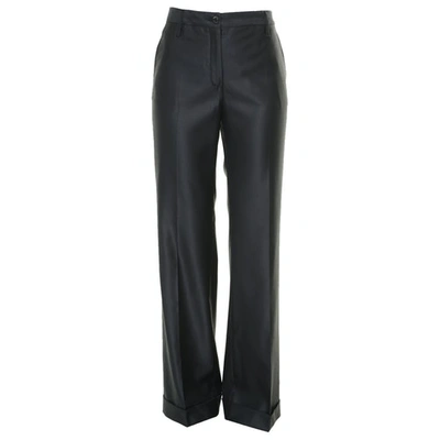 Pre-owned Malo Wool Straight Pants In Blue