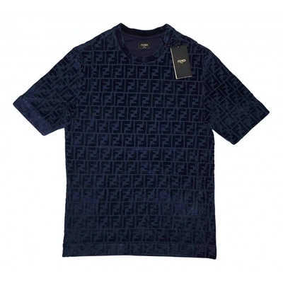 Pre-owned Fendi Navy Cotton T-shirts