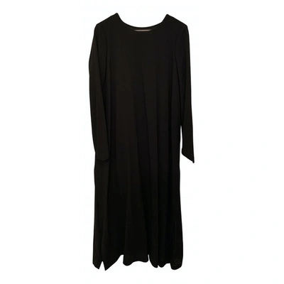 Pre-owned Forme D'expression Wool Maxi Dress In Black