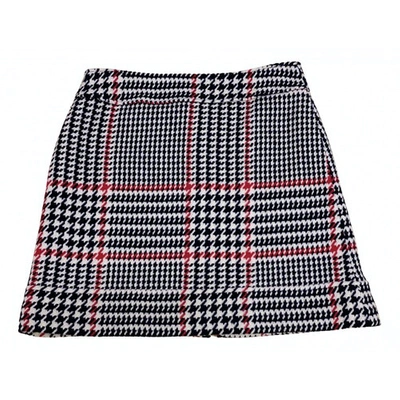 Pre-owned Ter Et Bantine Wool Mini Skirt In Multicolour