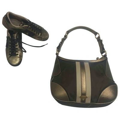 Pre-owned Prada Cloth Handbag In Metallic