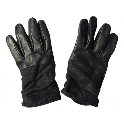Pre-owned Emporio Armani Gloves In Black