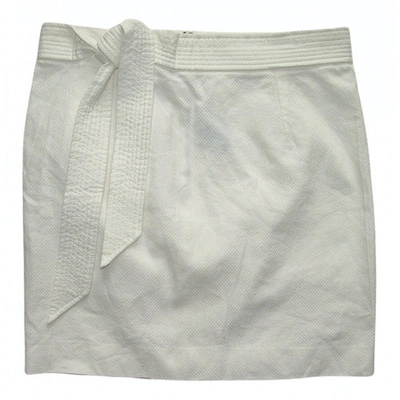 Pre-owned Isabel Marant Mini Skirt In White