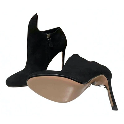 Pre-owned Samuele Failli Ankle Boots In Black