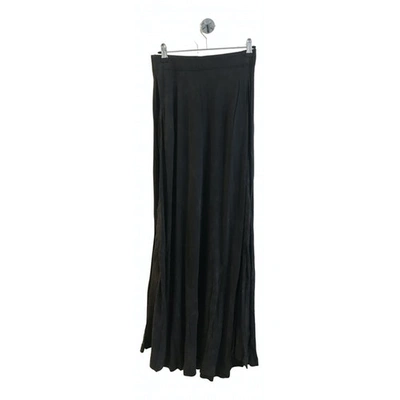 Pre-owned Theyskens' Theory Maxi Skirt In Grey