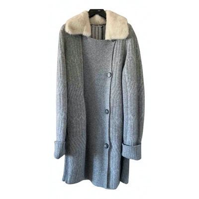 Pre-owned Agnona Cashmere Coat In Grey