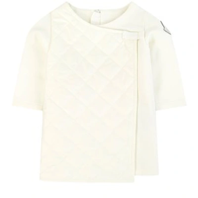Moncler Babies'  Cream Quilted Dress