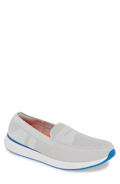 Swims Breeze Wave Slip-on In Alloy/ Blitz Blue Fabric