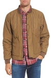 Filson Quilted Pack Water-resistant Jacket In Sportsman Tan