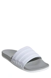 Adidas Originals Adilette Cloudfoam Mono Sport Slide In Ftwr White/ White/ Grey