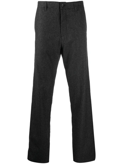Ymc You Must Create Tailored Cut Straight-leg Trousers In Grey